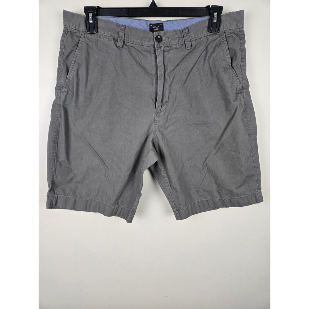 J.Crew Club‎ Mens Gray Cotton Chino Shorts Size 36 Style 93852 SP 13